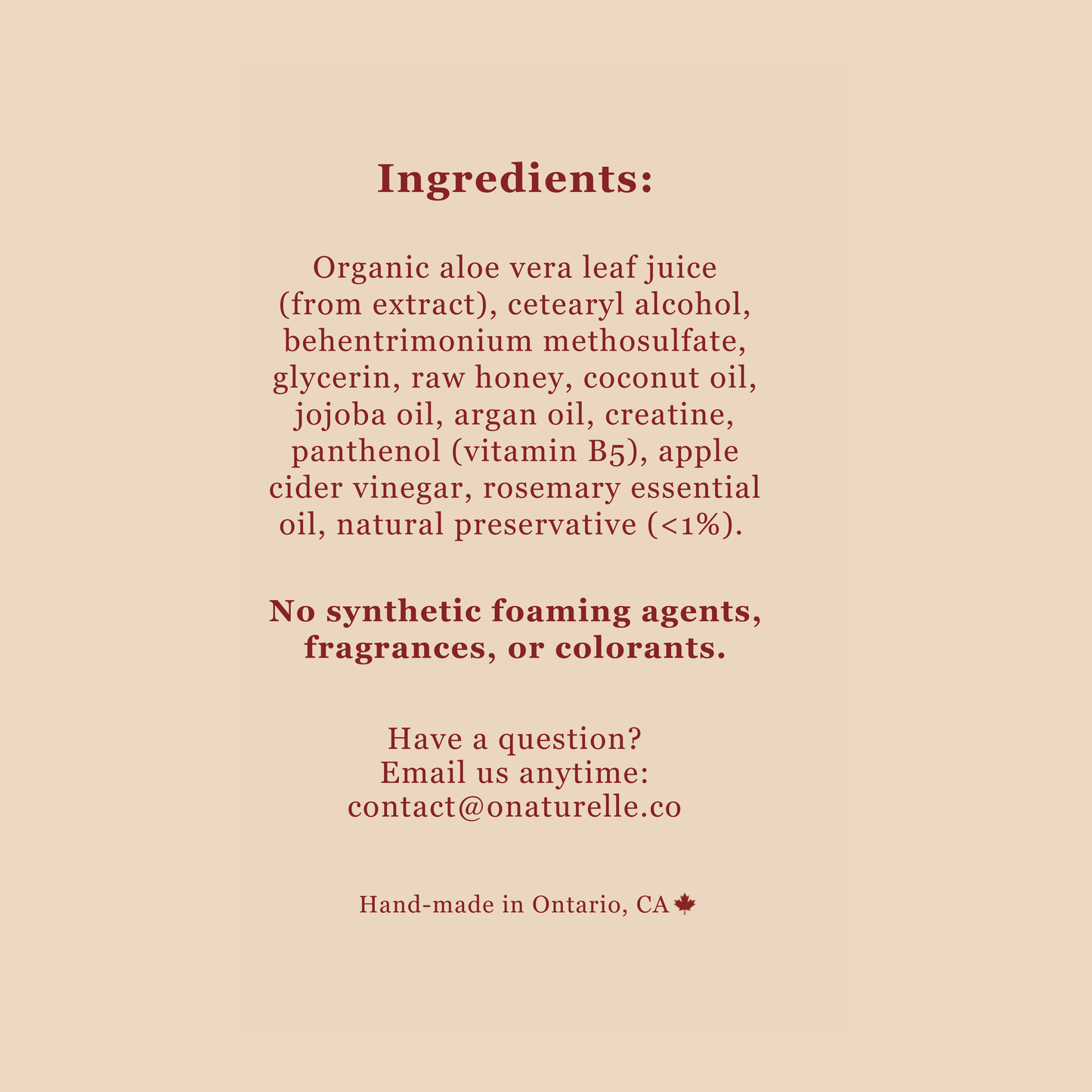 Naturelle Shampoo & Conditioner